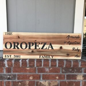Hand Routed Signs