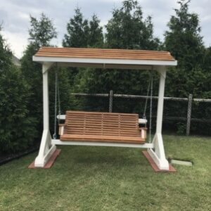 Garden Swing With Frame and Canopy